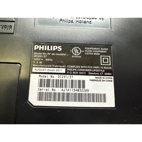 Philips DC291/37 30 Pin Docking Station FM Radio Clock Dual Alarm for iPod WORKS - Picture 9 of 14